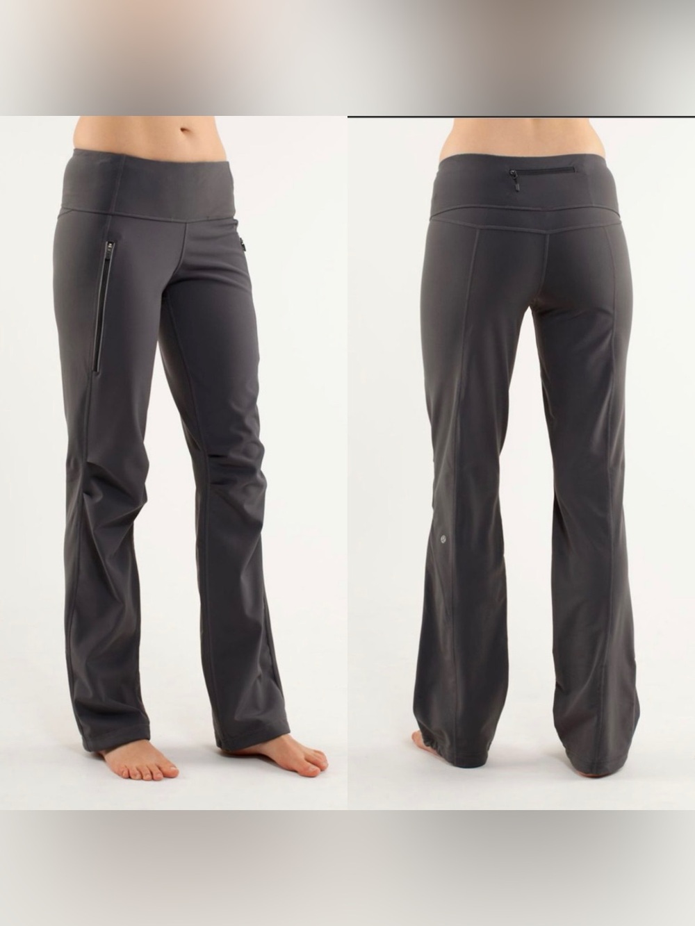 Lululemon Run: Free Pant in Coal/Heathered Coal 10